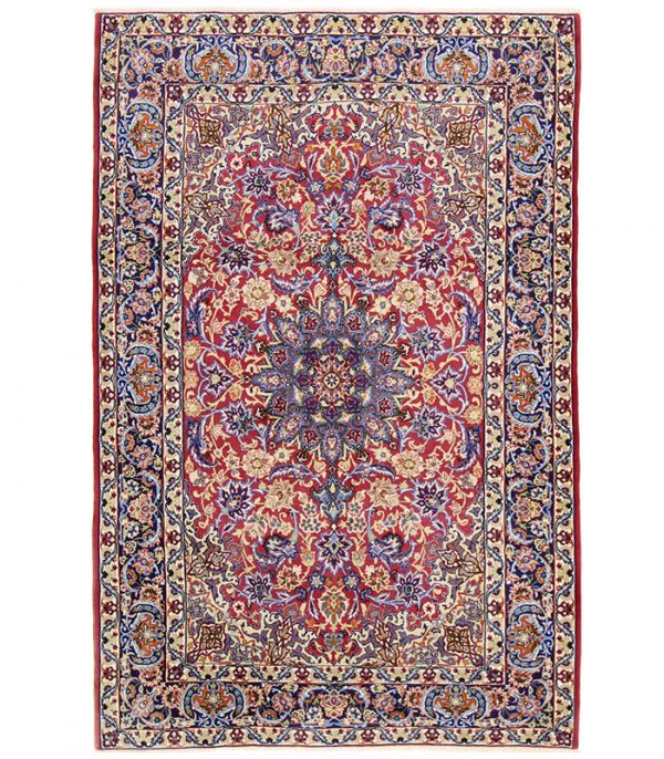 Perserteppich Isfahan Kork Mit Seiden Nr 46