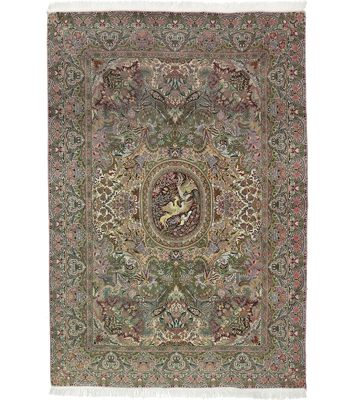 Tabriz Teppich 50 Raj mit Seide Nr 210222