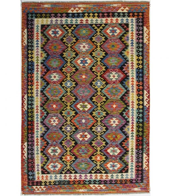 Old Style Kelim Design Afghan Royal Nr 103651