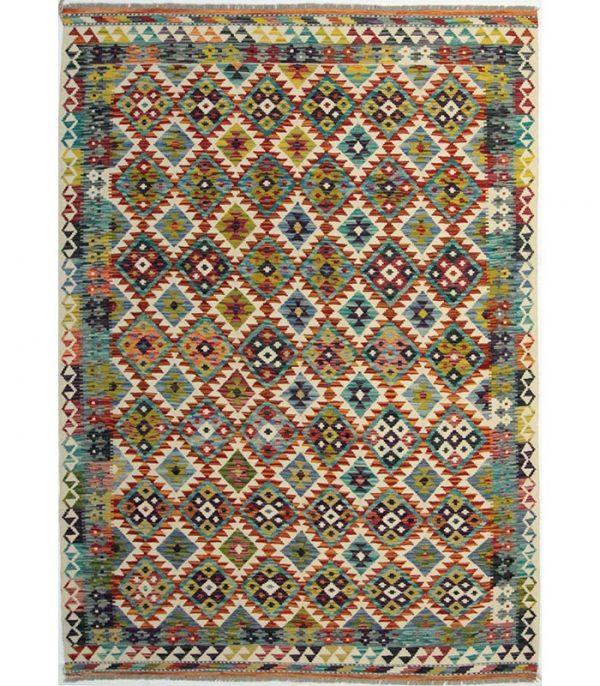 Old Style Kelim Design Afghan Royal Nr 103665