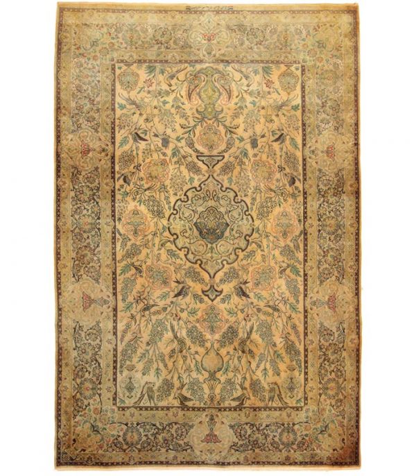 Isfahan Teppich mit Seide Nr 461