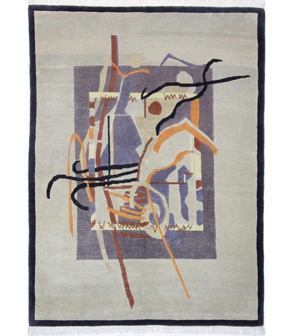Nepal handgewebter Modern Teppich Nr 166396
