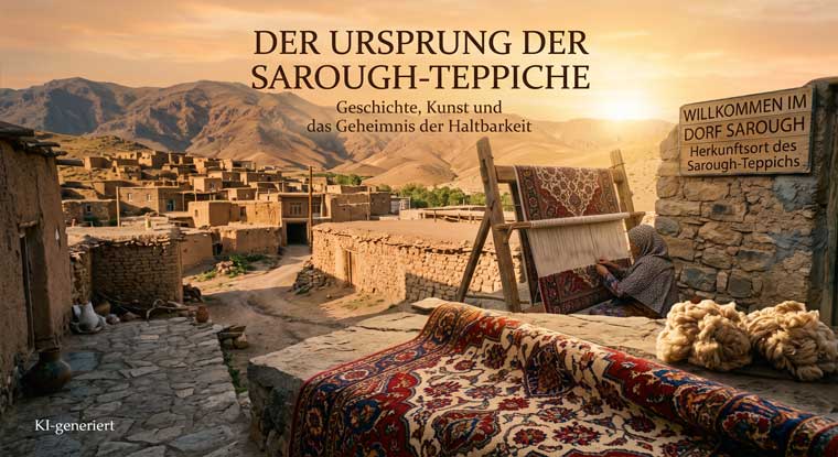 7 Fakten zur Sarough Teppich Herkunft: Die Knüpfkunst aus der Region Arak